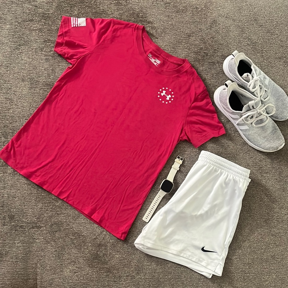 Under Armor Pink T-shirt -Wounded Warrior Project - Medium